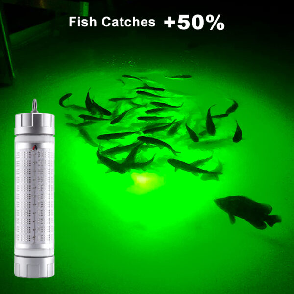 Green Led Fishing Lights 60W 360 Degree Glow Farmed Salmon with Dimmer - Image 7