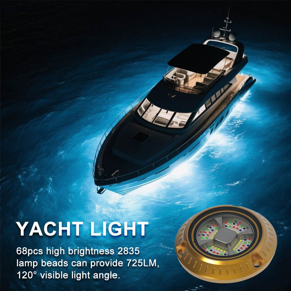 Fishing Boat Fishing Light 25W Squid Boat Fishing Light IP68 DC12V - Image 5