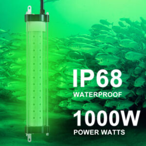 Green Farmed Salmon with Dimmer 1000W IP68 Waterproof Squid Boat Fishing Light
