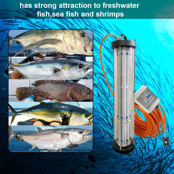 Long Time 4000W Green Underwater Fishing Net Light Boat Ocean Fishing Accessories - Image 4