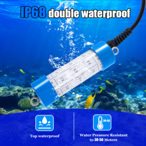 Underwater Light Fishing IP68 Easy Carry 60w Green 360 Degree Lure Fishing