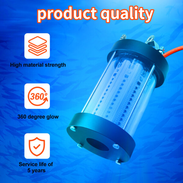 1000w Fish Light Use It in Fishing Farms (steel Cages) Inside the Open Sea Fishing Lights Marine - Image 7