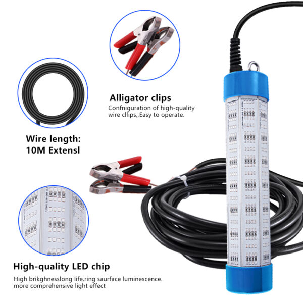 Waterproof IP68 200W Led Underwater Lamp Pool Light LED Under Water Light - Image 2