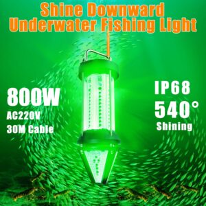 500W LED Fishing Light with Underwater Fishing Marine Fish Lamp Fish Aquarium Light