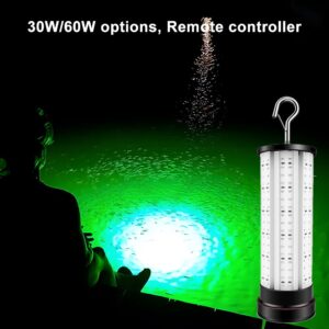60W Fishing Light Deep Sea Fishing and Aquaculture Breeding. Sturdy and Practical, Ideal for Deep Sea Work and Fish Farm