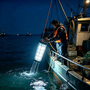 3000W Heavy Duty Underwater LED Fishing Light Stick IP68 Full Waterproof Deep Sea Salmon Tuna Large Fish Attracting Submersible