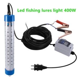 Led Fishing Light 400w Waterproof IP68 AC/DC 35000LM Catching Salmon Large Fish Squid Boat Fishing Light