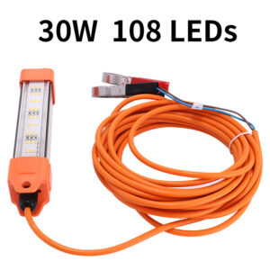 New Underwater Led Fishing Lamp 30W IP68 Waterproof Green Fish Light Lights for Fishing Led Lure Fishing